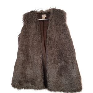 Hot in Hollywood Ladies Fur Vest, Sz L